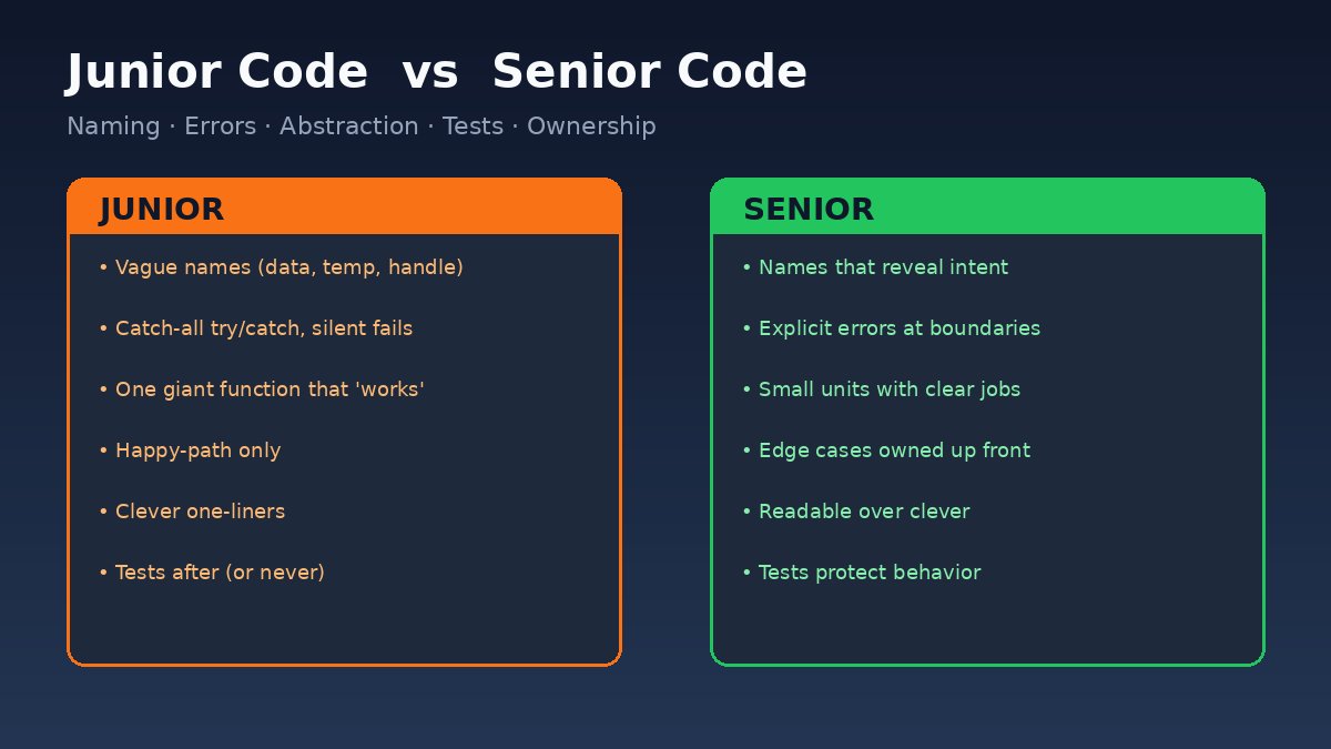 The Difference Between Junior and Senior Developer Code