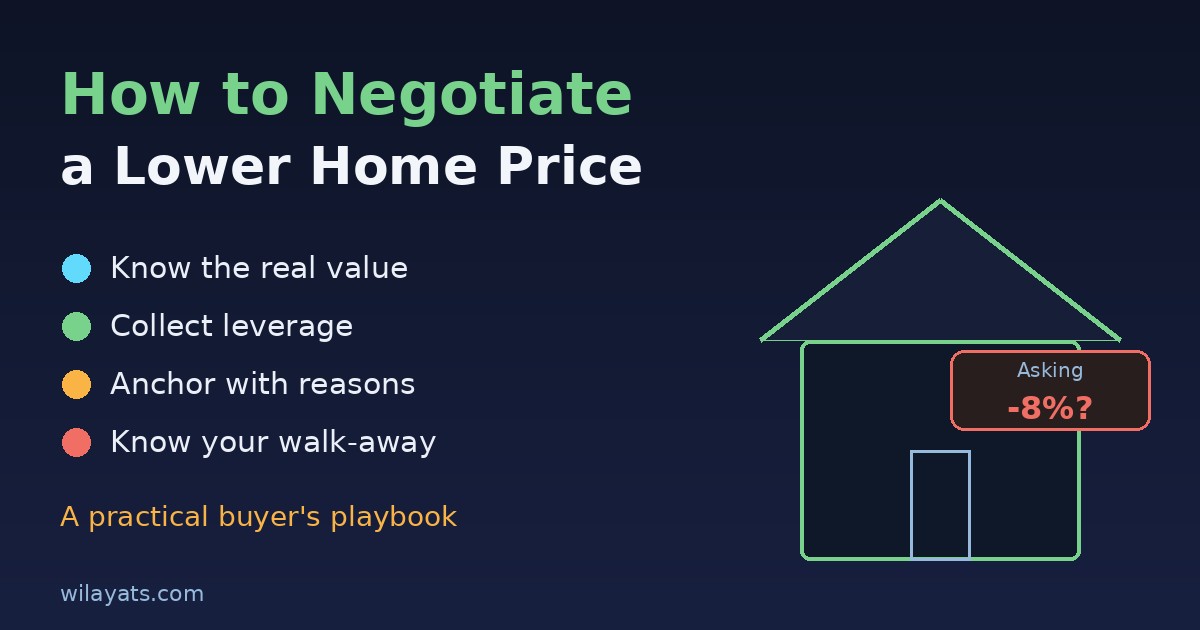 How to Negotiate a Lower Price on a Home: A Practical Buyer's Playbook