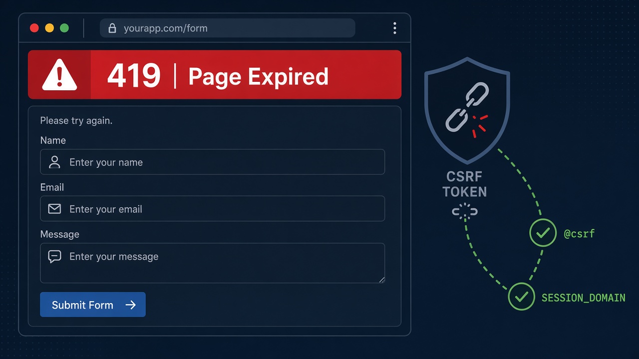 How to Fix Laravel 419 Page Expired Error
