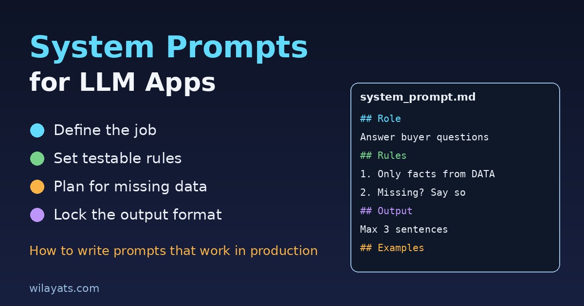 How to Write System Prompts That Actually Work in Production LLM Apps